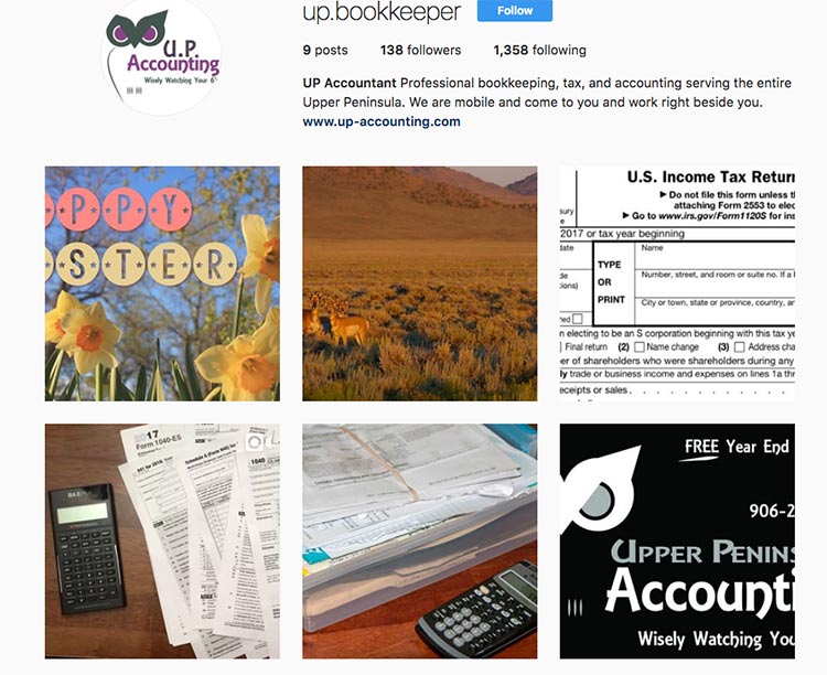 Upper Peninsula Accounting Social Media Post